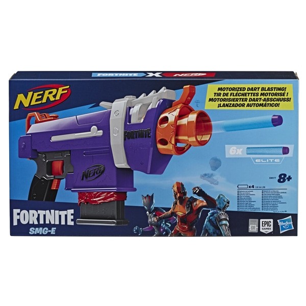 NERF Fortnite SMG-E Blaster – Motorised Dart Blasting – Props