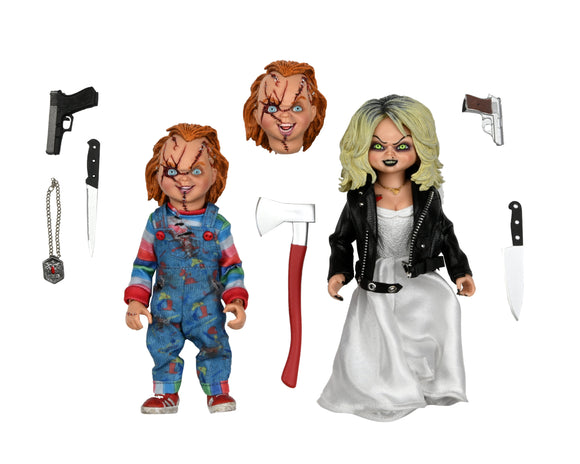 Bride of Chucky 8″ Scale Clothed Figure – Chucky & Tiffany 2-Pack - NECA