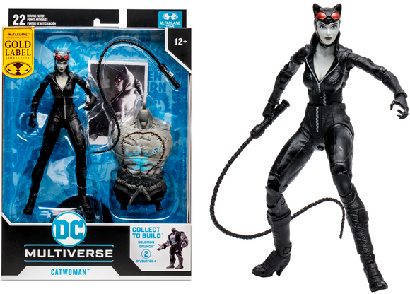 DC Multiverse Batman: Arkham City Catwoman (Gold Label) (Build a Figure - Solomon Grundy)  7