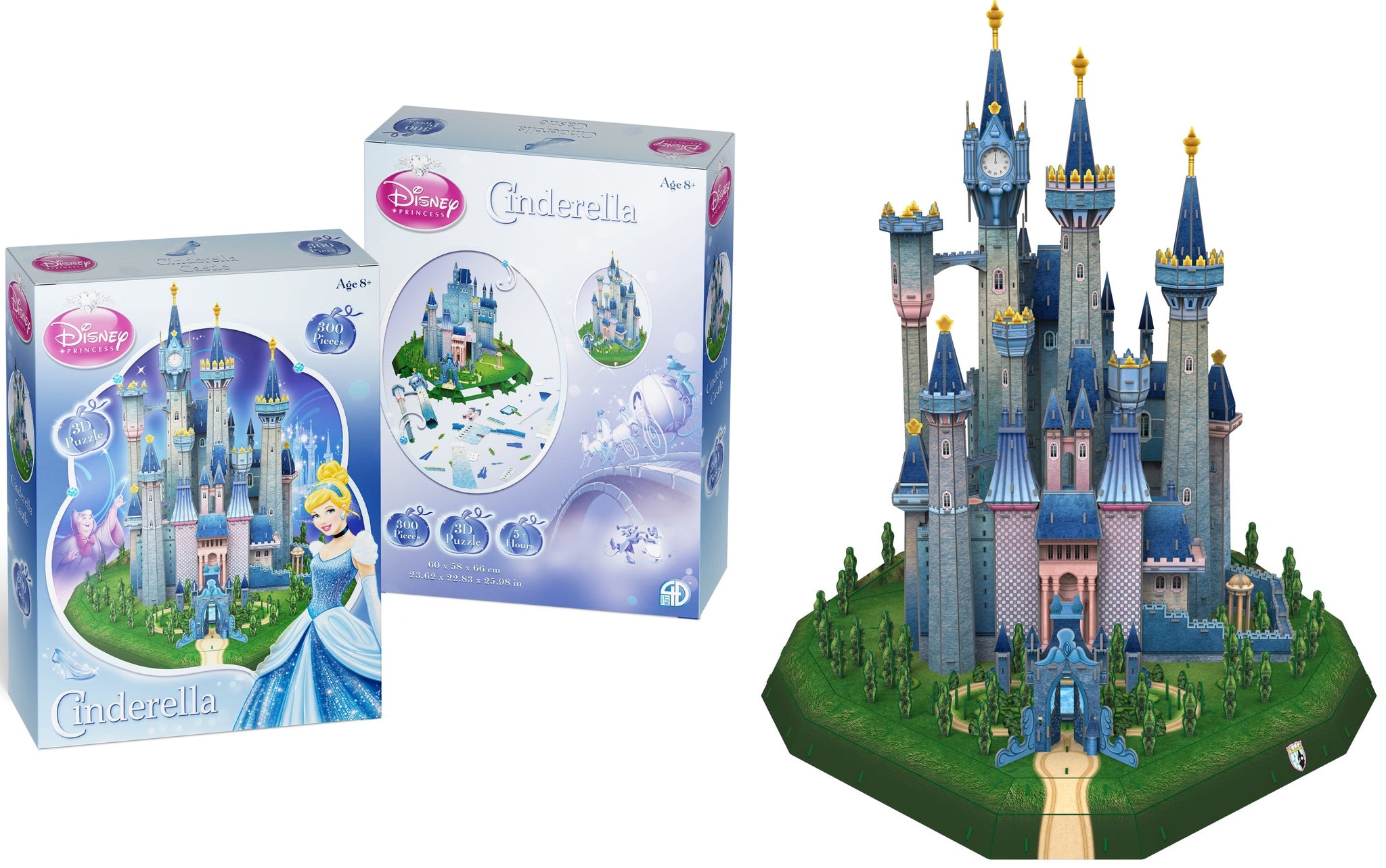 Disney Princess Puzz3D Cinderella Castle 400 Pieces Foam Puzzle New  Sealed!!”