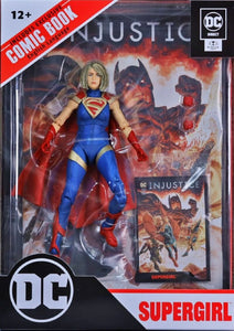 DC Comics Page Punchers Supergirl with Injustice 2 Comic 7" Inch Scale Action Figure - McFarlane Toys