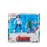 Marvel Legends Series Captain Marvel vs Doctor Doom (2 Pack) 6" Inch Action Figures - Hasbro