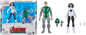 Marvel Legends Series Captain Marvel vs Doctor Doom (2 Pack) 6" Inch Action Figures - Hasbro