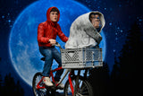 E.T. 40th Anniversary Elliott & E.T. on Bicycle 7" Inch Scale Action Figure - NECA