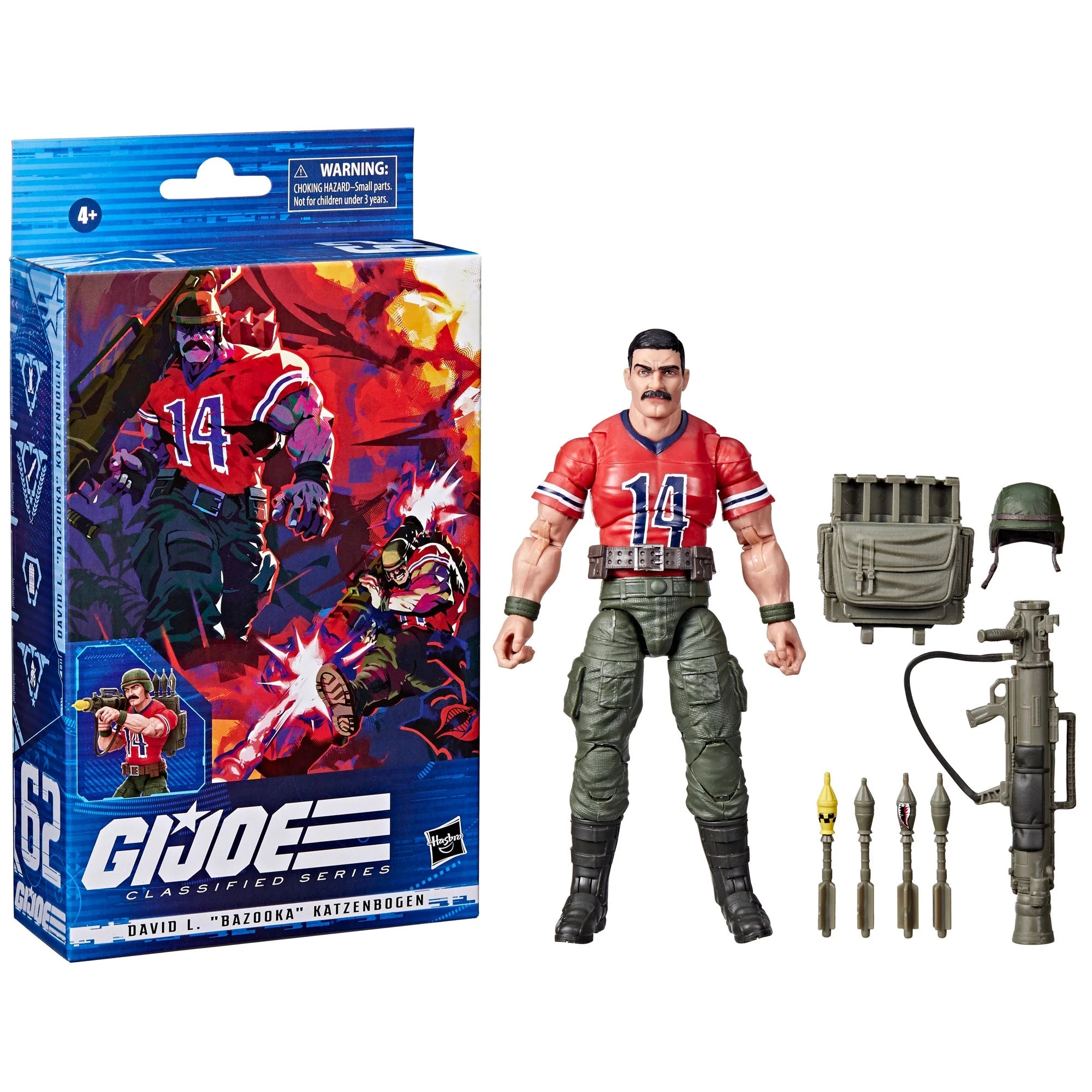G.I. Joe Classified Series Figure 15 Cm With Accessories - David L. "Bazooka" Katzenbogen - F4033 - Hasbro - View #4