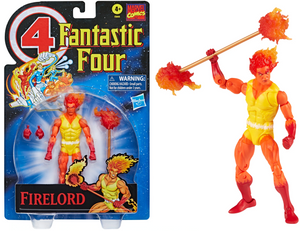 Marvel Legends Retro Collection Fantastic Four Firelord 6" Inch Scale Action Figure - Hasbro