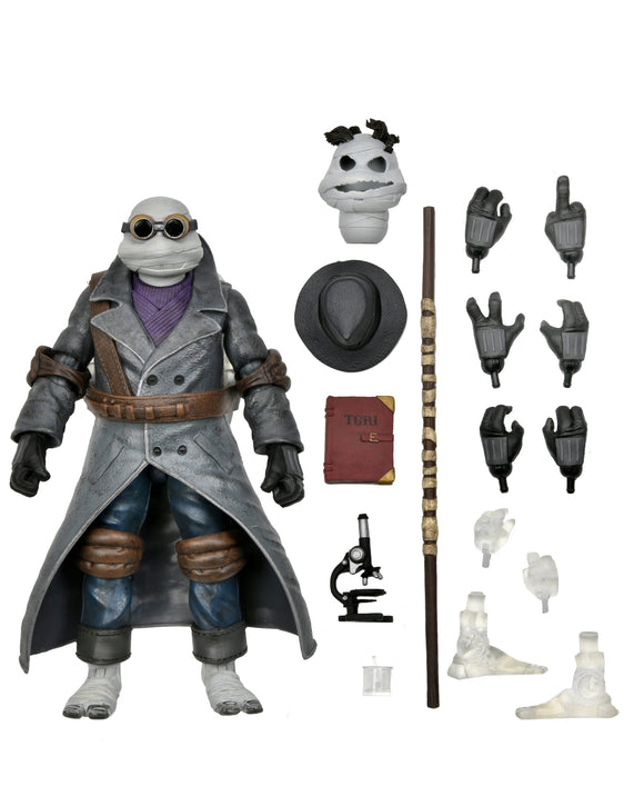 Universal Monsters x Teenage Mutant Ninja Turtles Ultimate Donatello as The Invisible Man 7″ Scale Action Figure - NECA