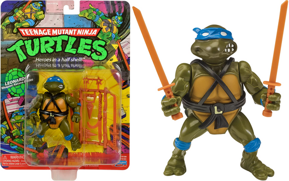 Teenage Mutant Ninja Turtles Classic TV Show Action Figure - Leonardo - Playmates