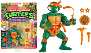 Teenage Mutant Ninja Turtles Classic (Storage Shell) 4" Inch Action Figure - Michelangelo - Playmates