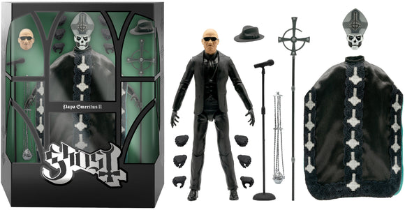Trick Or Treat Studios 1:6 Scale Papa Emeritus II Action Figure – Ghost Band Collectible With Staff, Miter & Mic Stand