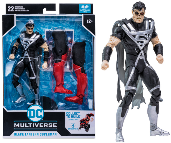 DC Multiverse Blackest Night Black Lantern Superman (Build a Figure - Atrocitus) 7