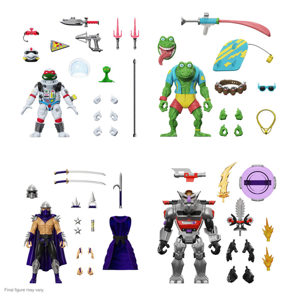 Teenage Mutant Ninja Turtles Ultimates Full wave 8 (Space Cadet Raphael, Shredder (Silver Armor), Robotic Rocksteady & Genghis Frog) 7
