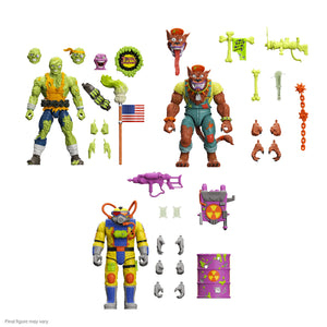 Toxic Crusaders ULTIMATES! Wave 3 (Full Set - Junkyard, Radiation Ranger & Toxie) - Super7