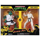 Teenage Mutant Ninja Turtles x Cobra Kai Michelangelo vs. Daniel LaRusso Action Figure 2-Pack - Playmates