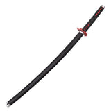 Demon Slayer 'Tanjiro Kamado V2 - Fire Breath Black Nichirin' Style Sword with Scabbard