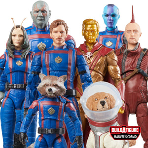 Marvel Legends Series Guardians of the Galaxy Vol. 3 (Full Wave - 7 Figures) (Cosmo Build a Figure) 6" Inch Action Figure - Hasbro