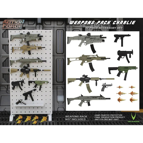 Action Force Series 2 Firearms Pack Charlie 1:12 Scale Action Figure Accessories - Valaverse