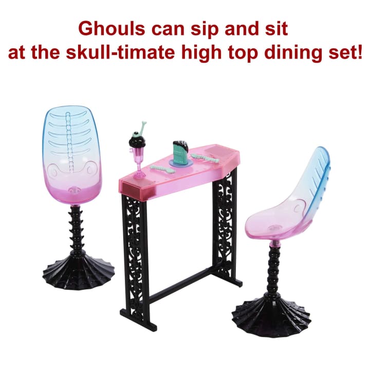 Monster High The Coffin Bean Café Lounge Playset - Mattel – Props ...