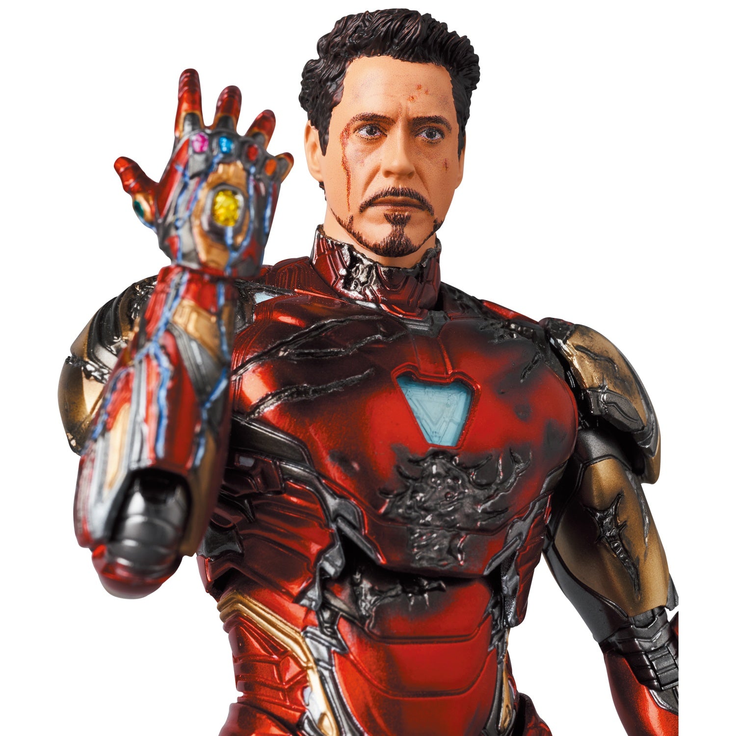 MAFEX No.195 アイアンマン Mark85 バトルダメージ版 Medicom MAFEX No.195 Iron Man Mark 85 (Battle Damage Ver.) Action